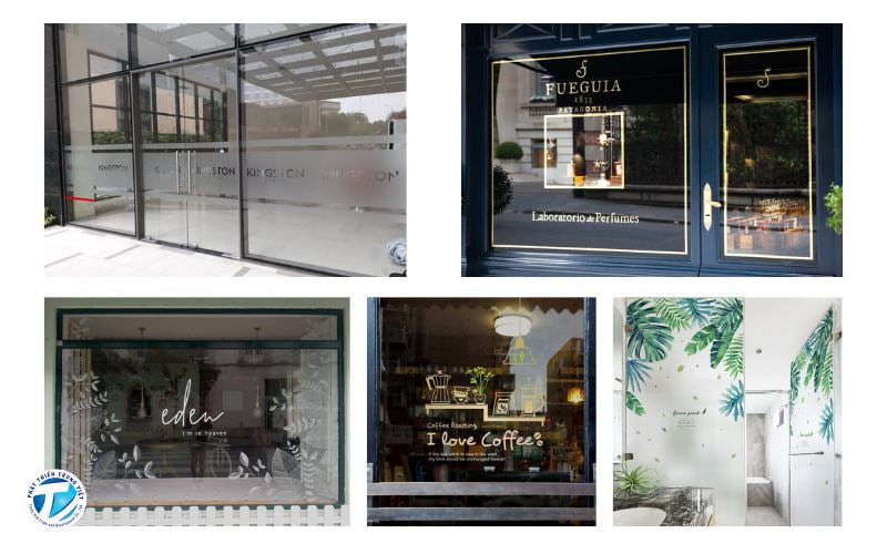 Ứng dụng phổ biến của in decal trong dán kính trong đời sống